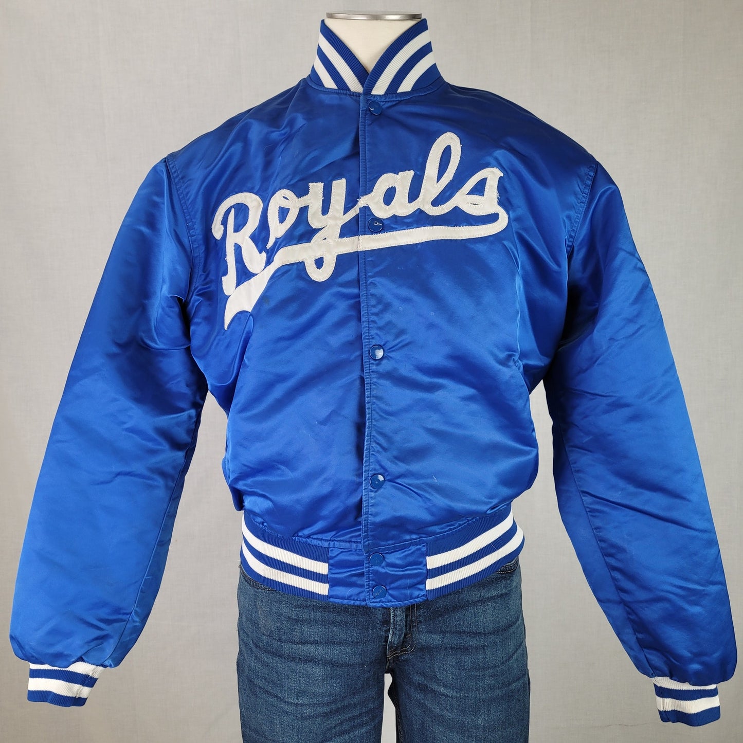 Vintage 80s/90s Starter Kansas City Royals Satin Jacket Sz XL