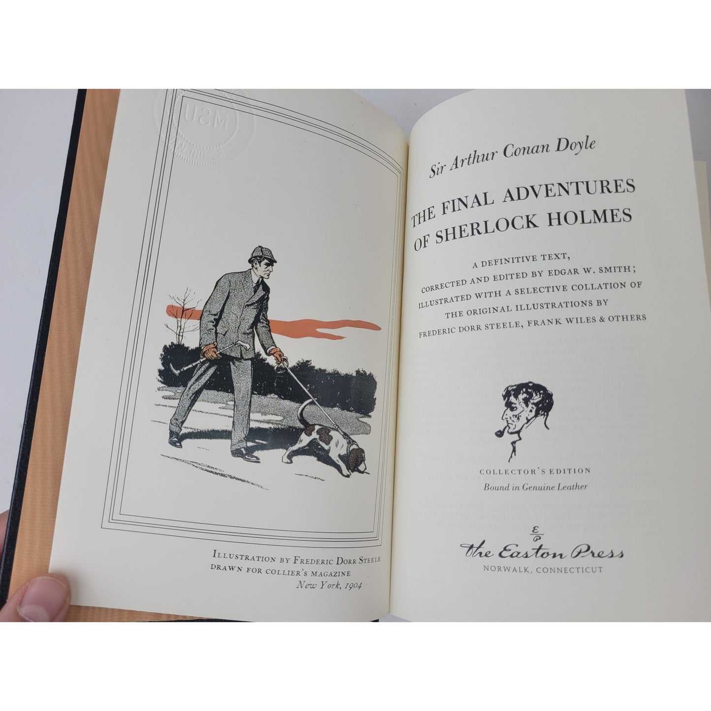 The Adventures of Sherlock Holmes - Easton Press - 3 Volume Set - Like New