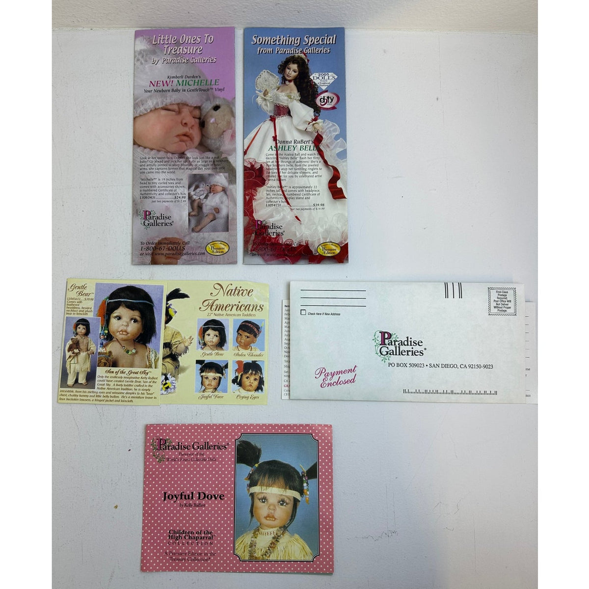 Vintage Paradise Galleries Treasury Collection Joyful Dove Native American Doll