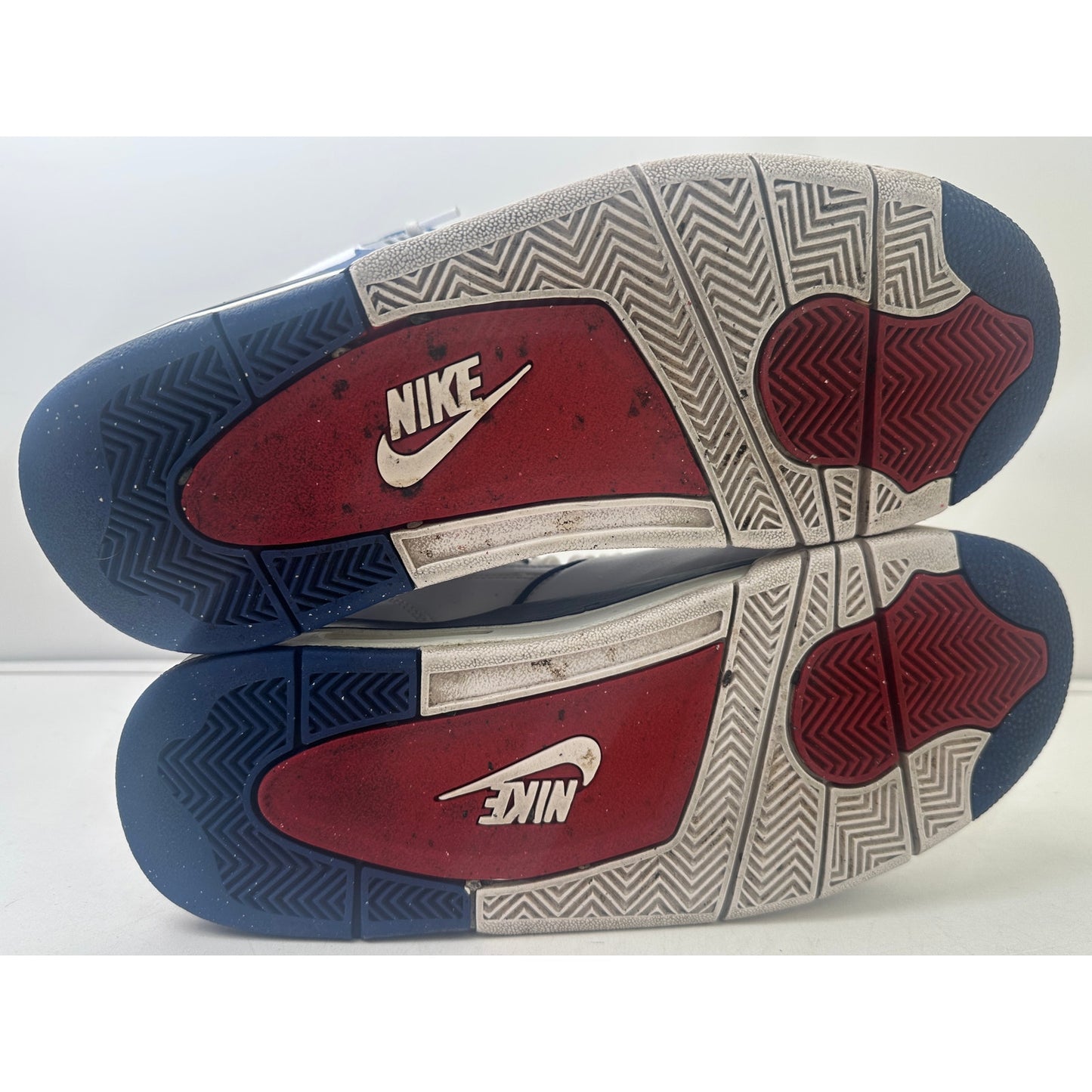 Nike Air Flight 89 White Dark Royal Blue Varsity Red Sneakers Men's Sz 10.5