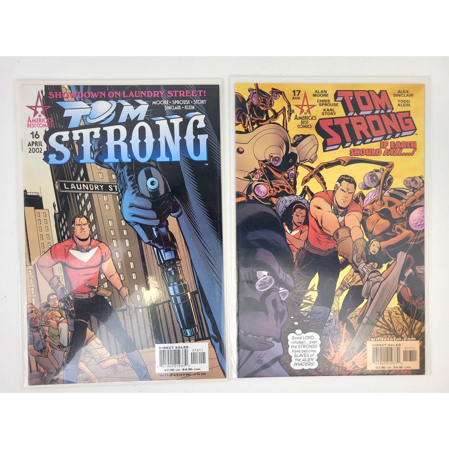 VTG Tom Strong Comic Books #1-36 Complete Set - Autographed by Sprouse & Adams