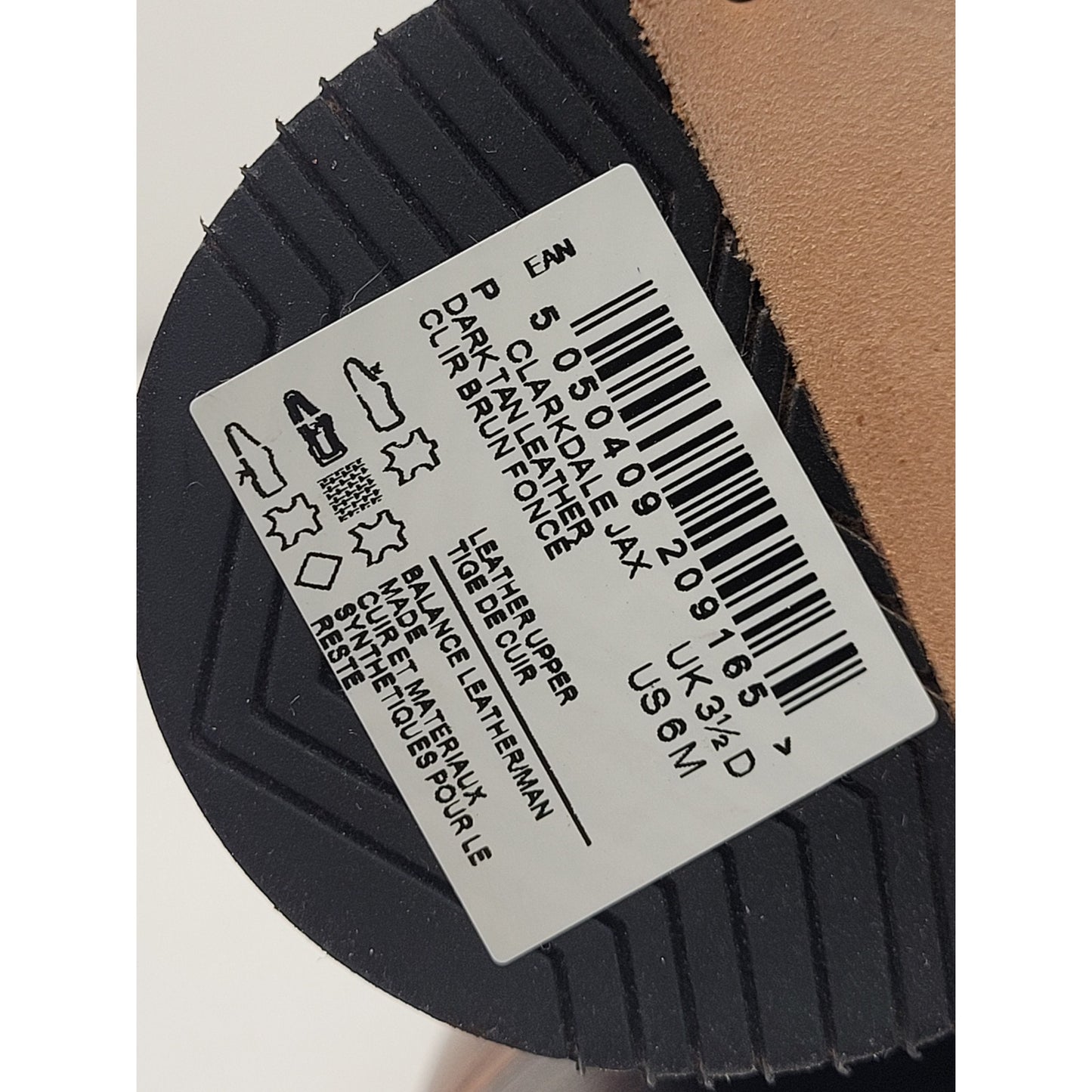 Clarks Jax Dark Tan Leather Heeled Booties Women's Sz 6