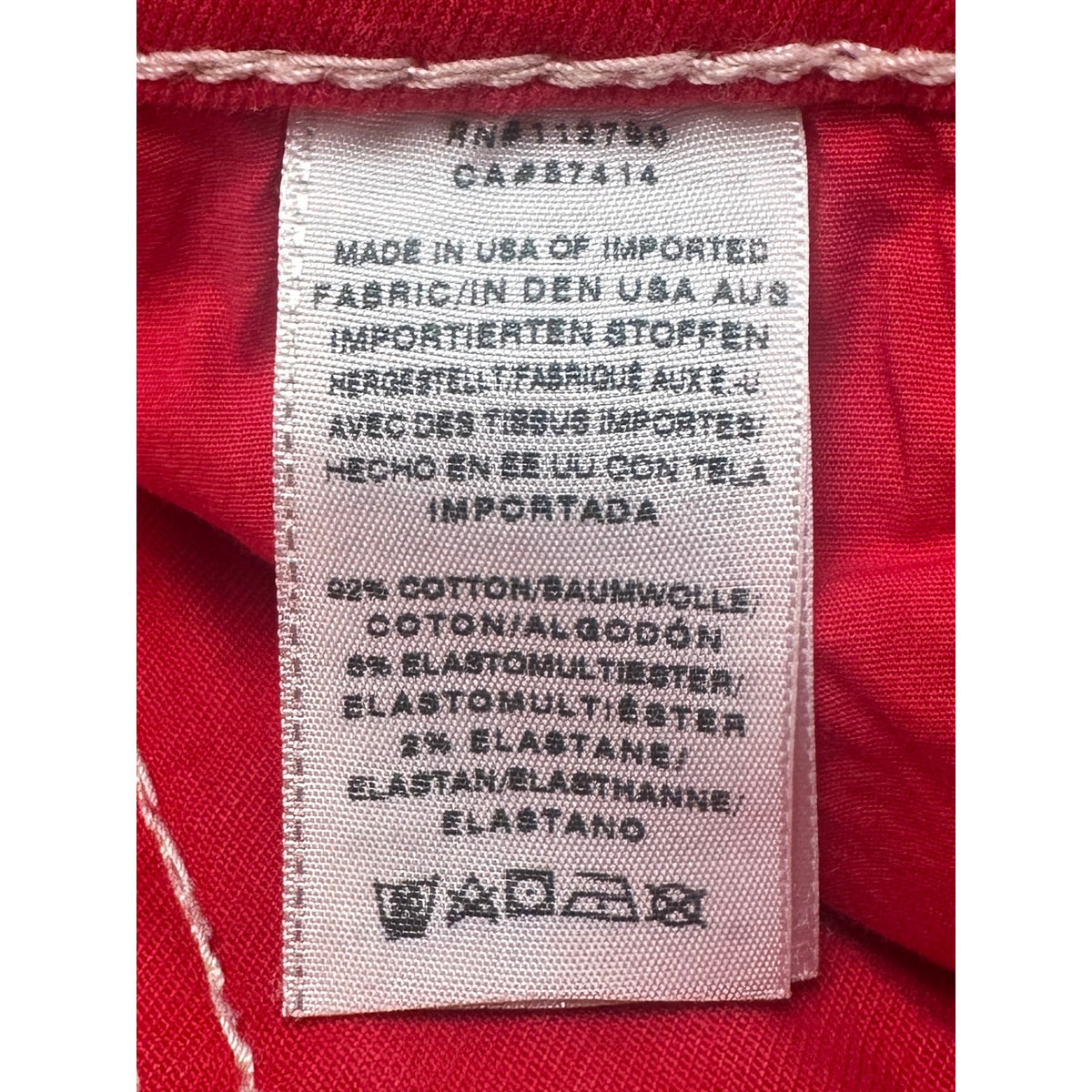 AG Adriano Goldschmied The Prima Ankle Red Cigarette Jean Women's Sz 25 | NWT
