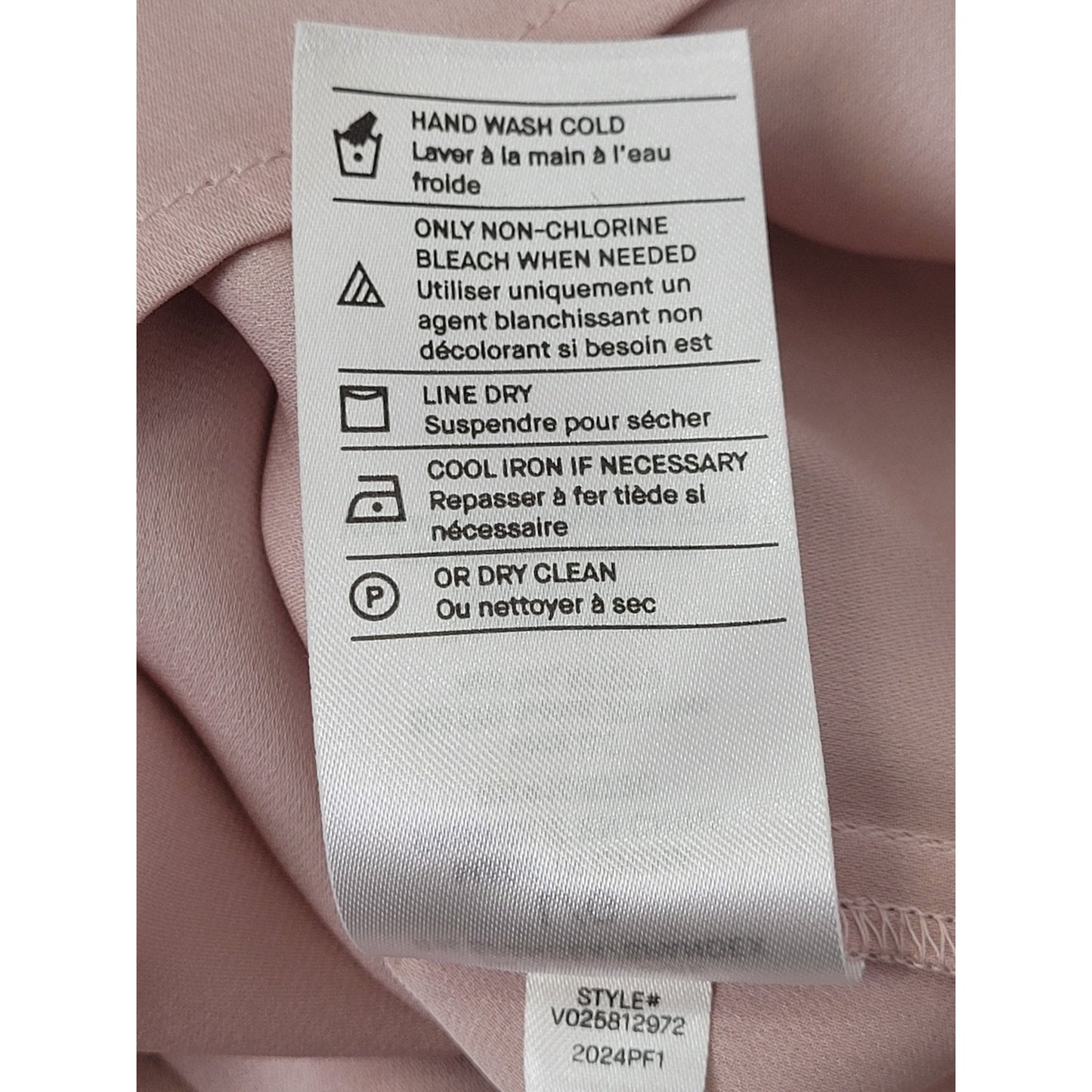 VINCE Soft Pink Silk Collared Blouse Women's Sz L MSRP: $395 NWT