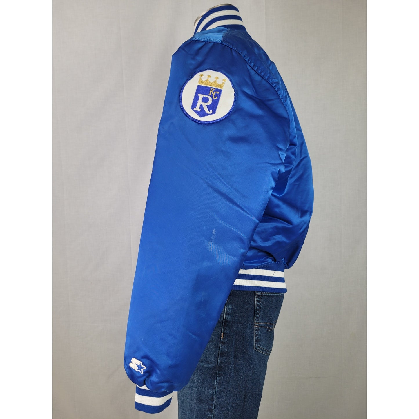 Vintage 80s/90s Starter Kansas City Royals Satin Jacket Sz XL