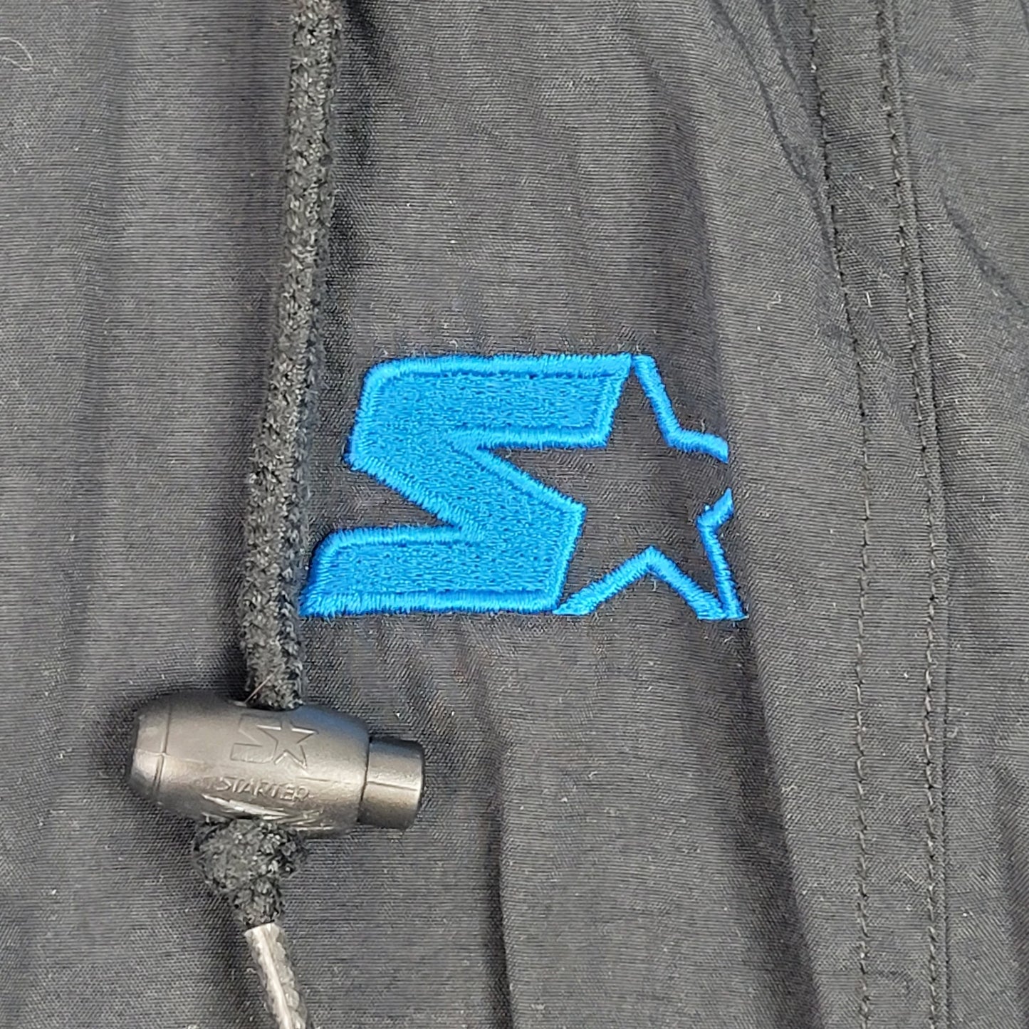 VTG 90s Oversized Carolina Panthers Starter Jacket Pro Line Hooded Men's Sz M