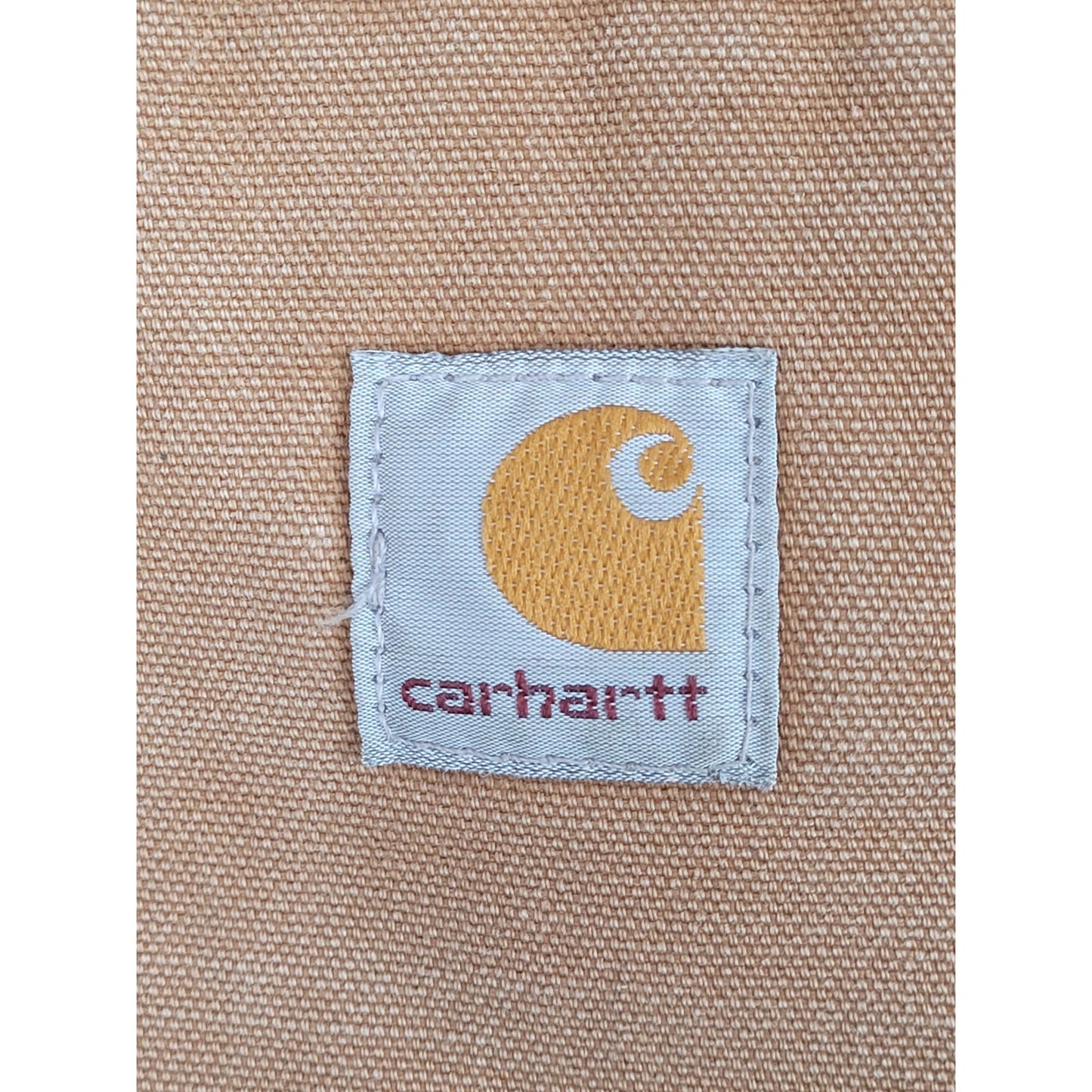 Vintage 2005 Carhartt Brown Canvas Work Jacket Blanket Lined Men's Sz L/XL