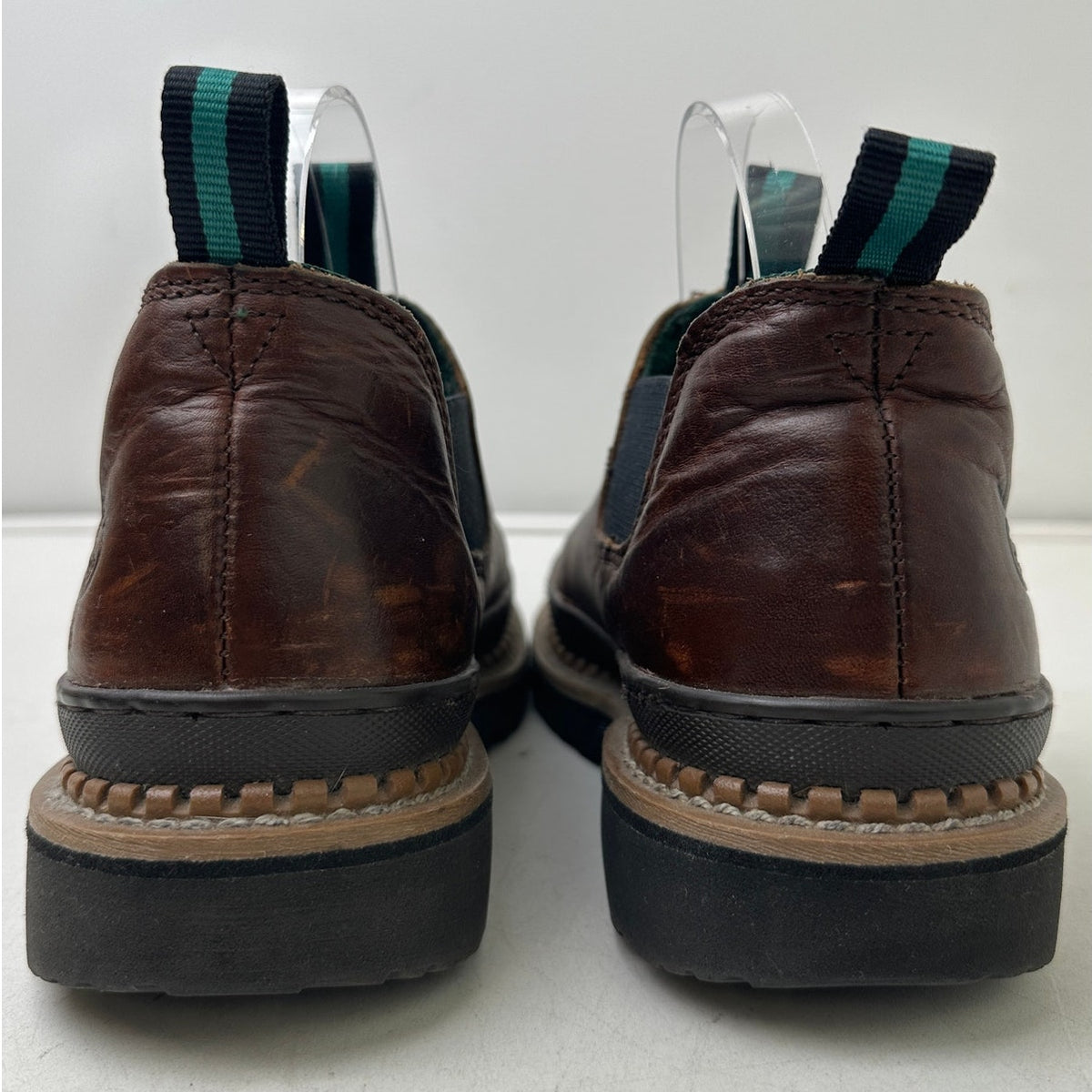 Georgia Boot Georgia Giant Romeo Leather Brown Slip-On Work Shoes Women's Sz 7.5