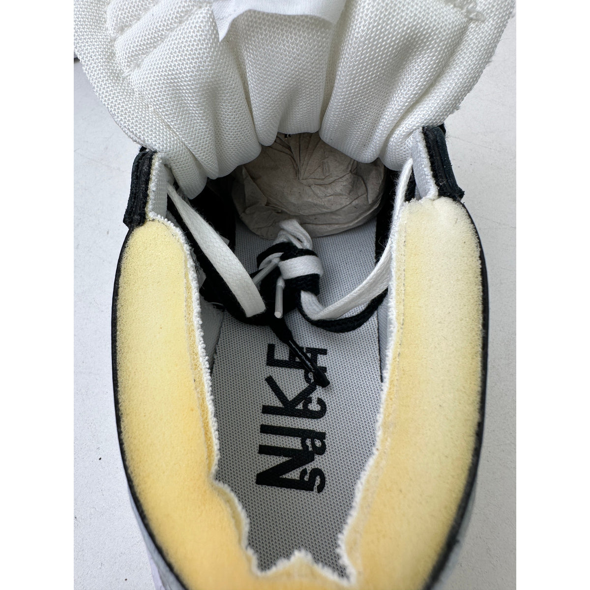 Nike Blazer Low x Sacai Black Patent Leather Sneakers Men's Sz 11
