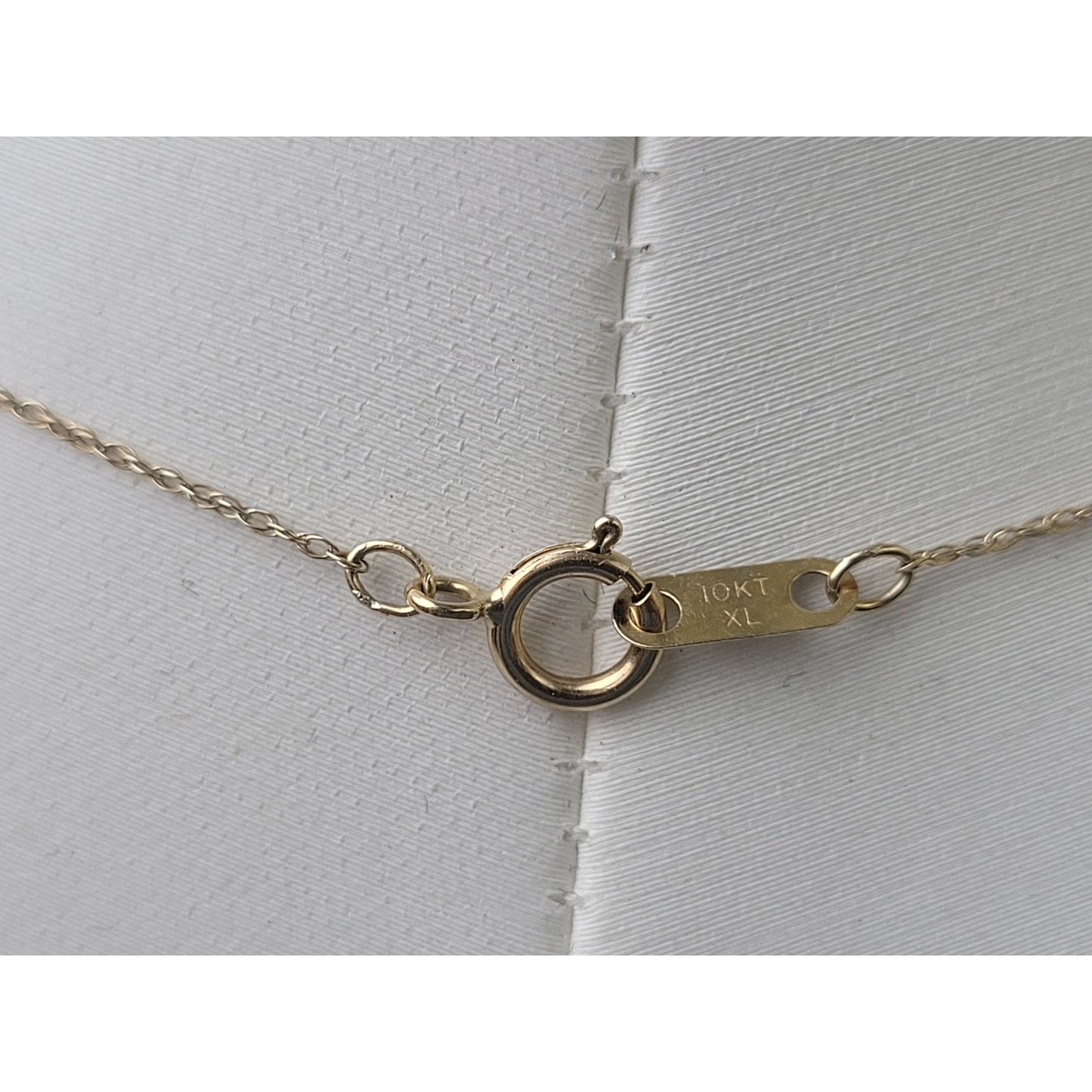 10K Yellow Gold Double Interlocking Open Hearts Necklace | 18" Chain | 1.26 g