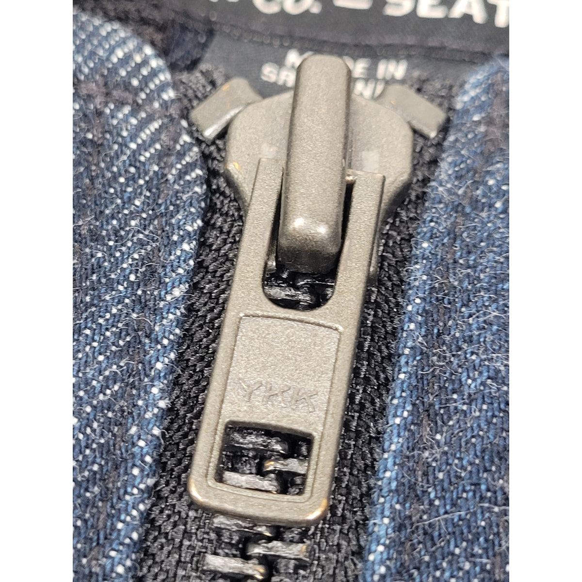 Filson Denim Insulated Work Vest in Raw Indigo Men's Sz L