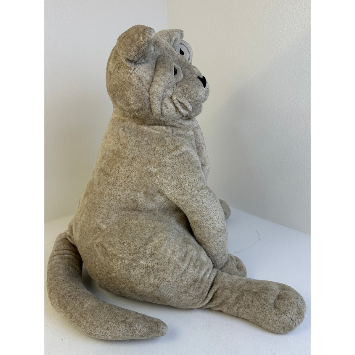 Vintage 2003 Cuddly Quarry Critters Cookie Cat Plush 15" Second Nature Design