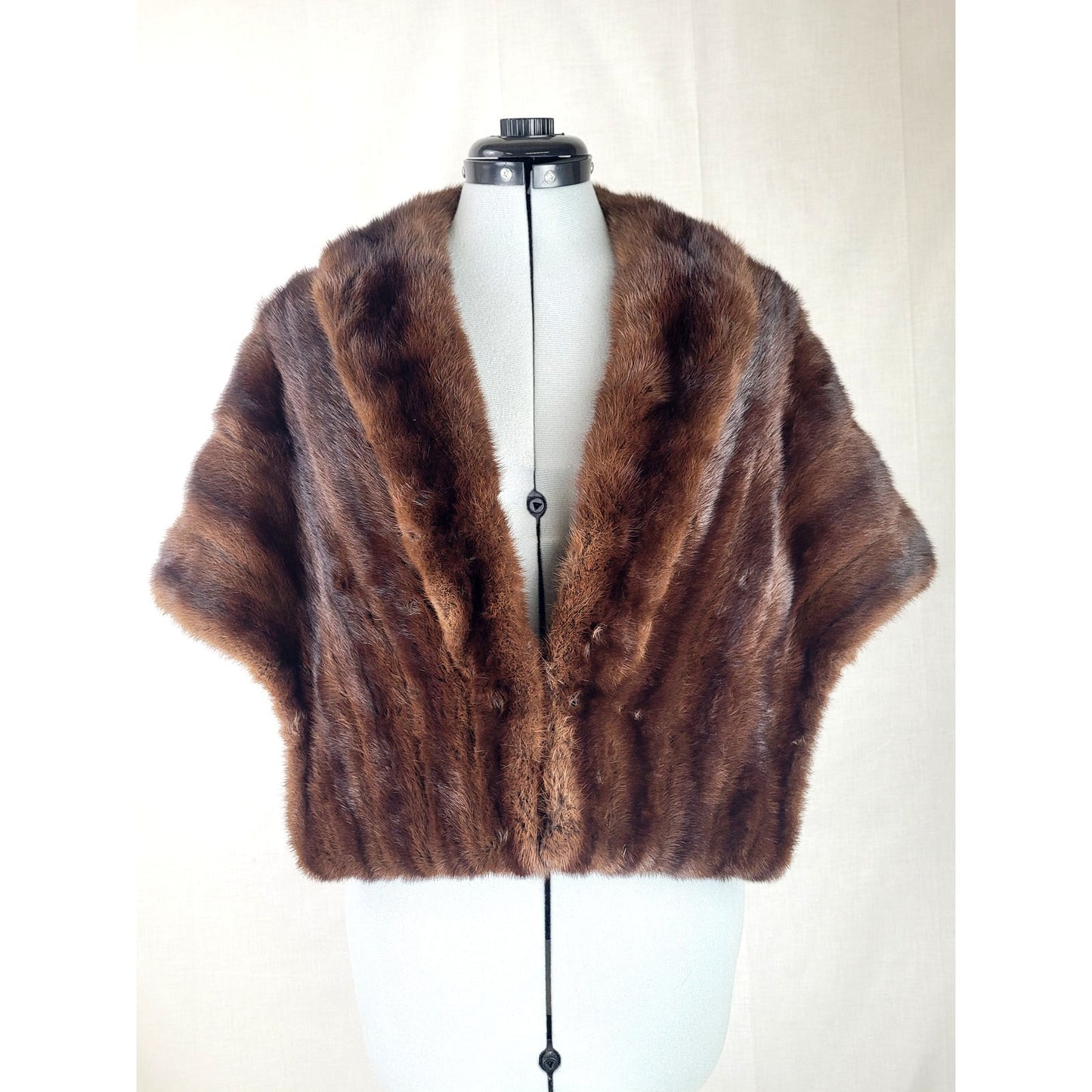 Vintage Beaver Stole Adjustable Length