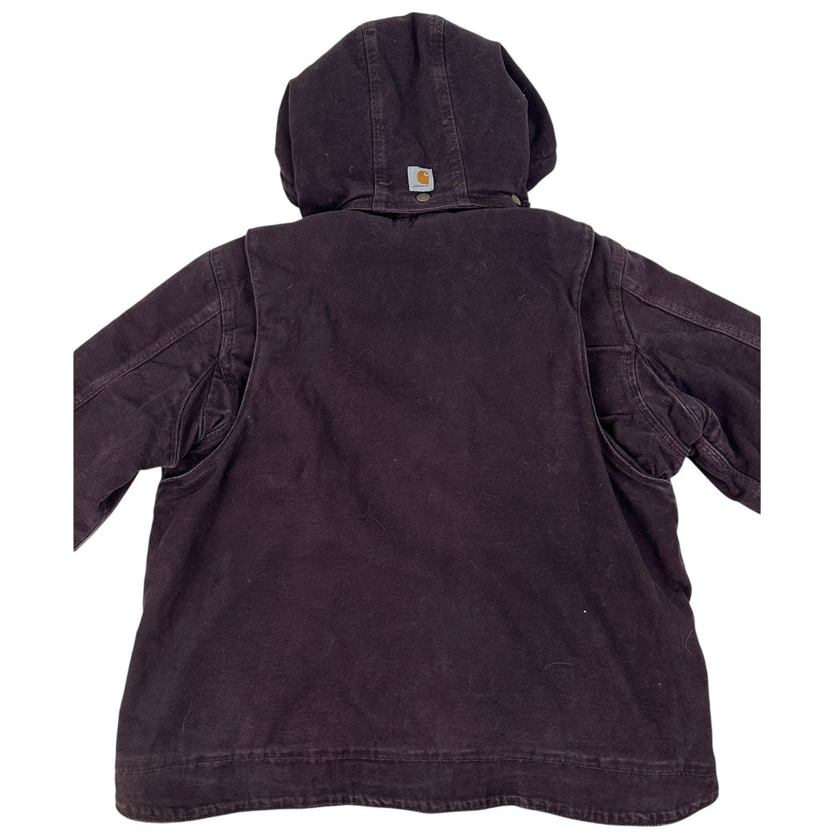 Carhartt Full Swing Caldwell Lined Deep Wine Canvas Jacket Women's Sz XL