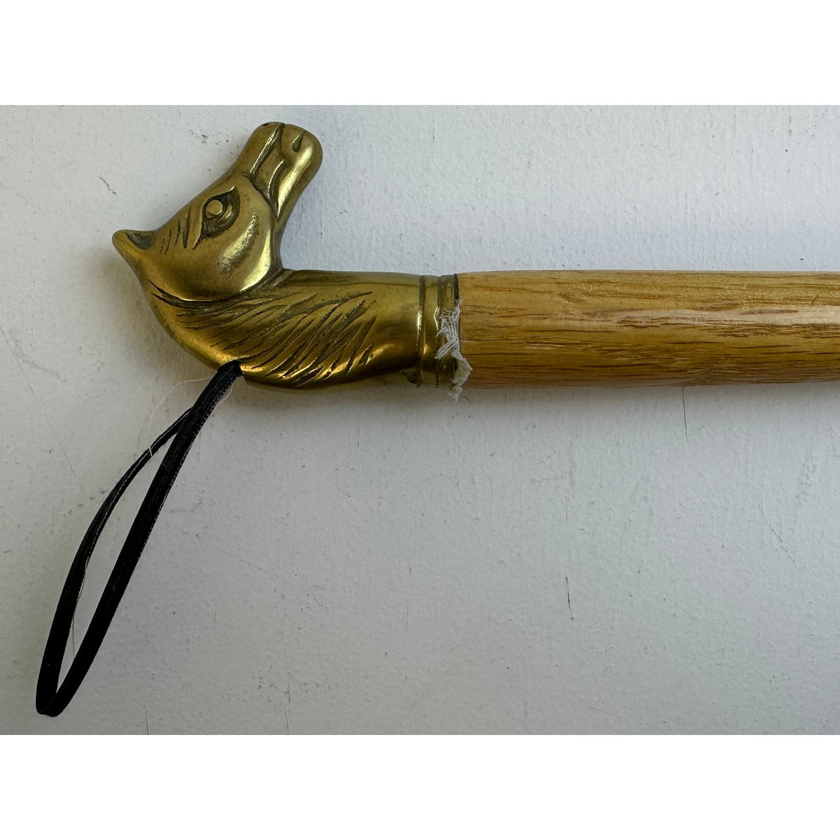 Vintage 3-Piece Equestrian Brass Horse Head Shoe Care Set