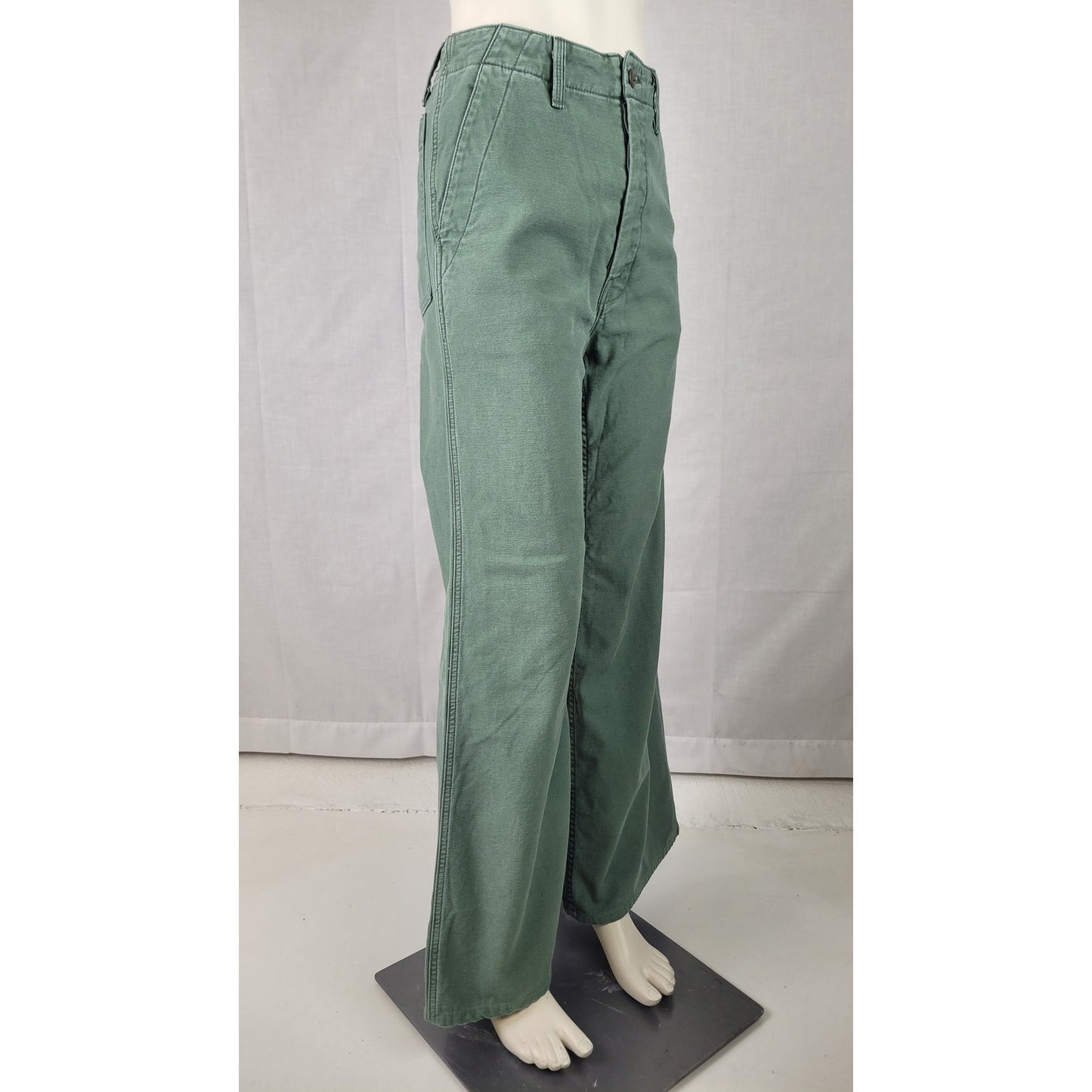 Mother Denim "The Major Sneak Roller" Pants High-Rise Wide Leg Button Fly Sz 27