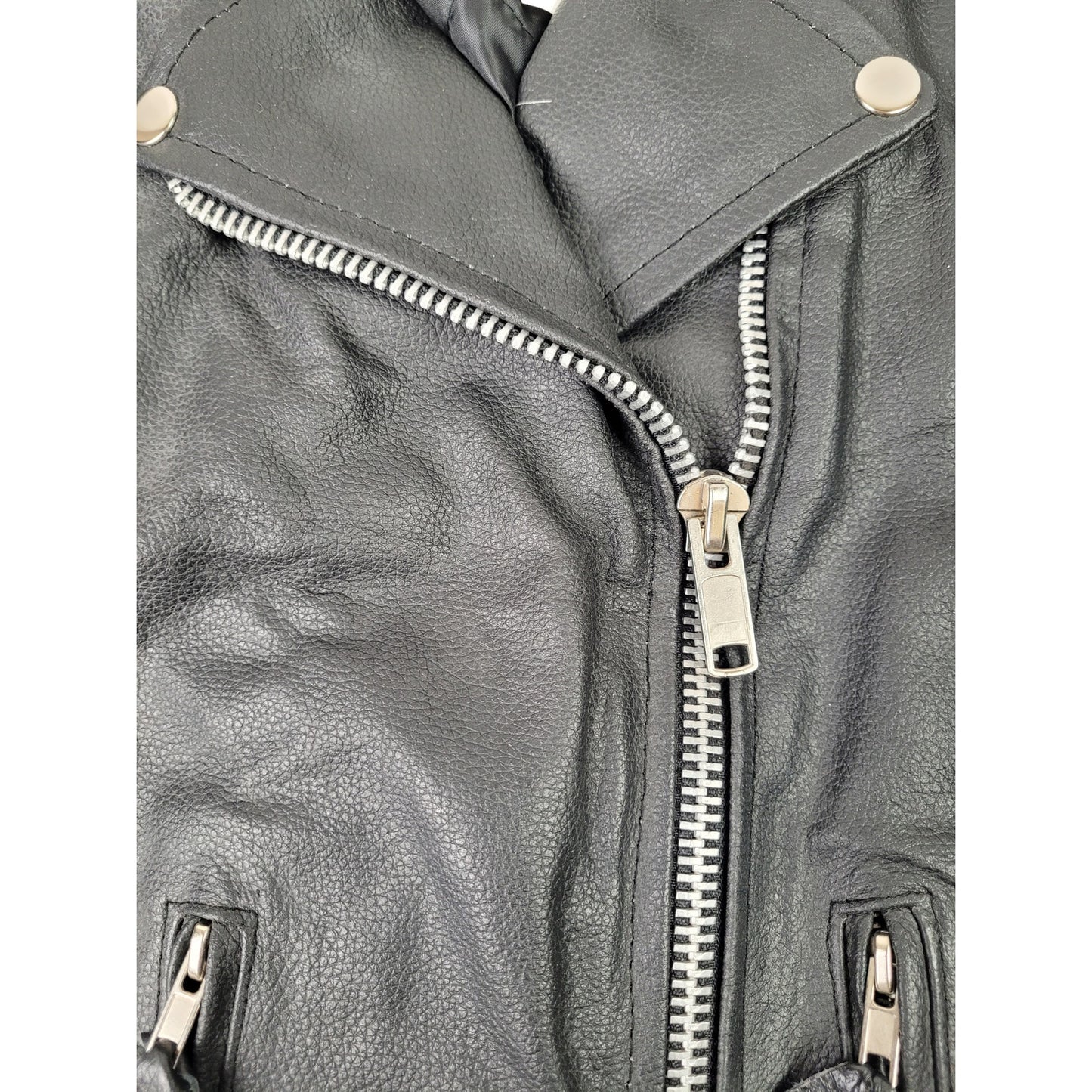 Vintage Jafrum Cinched Waist Leather Motorcycle Jacket Women's Sz L/XL
