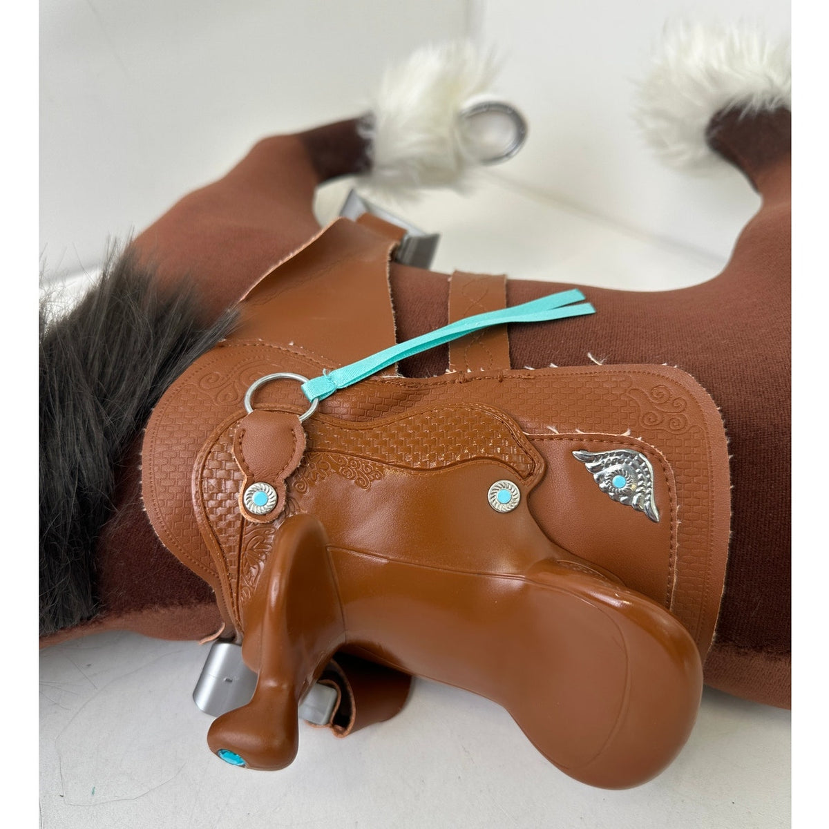 Retired American Girl Truly Me Prancing Clydesdale Draft Horse with Saddle