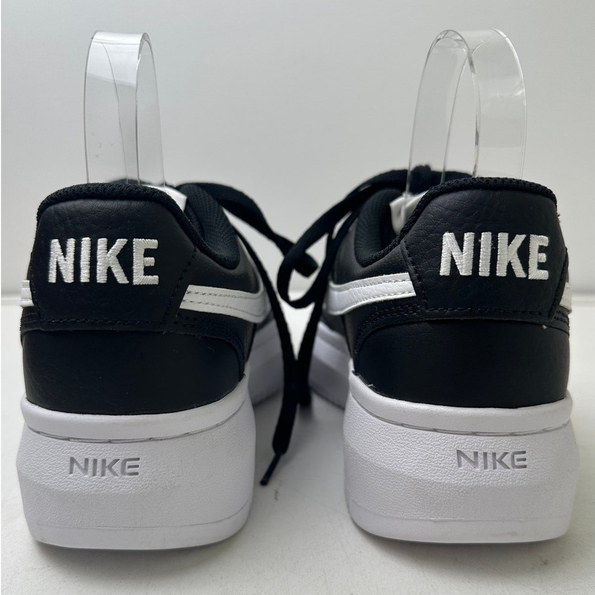 Nike Court Vision Alta LTR Black White Platform Sneakers Women's Sz 11
