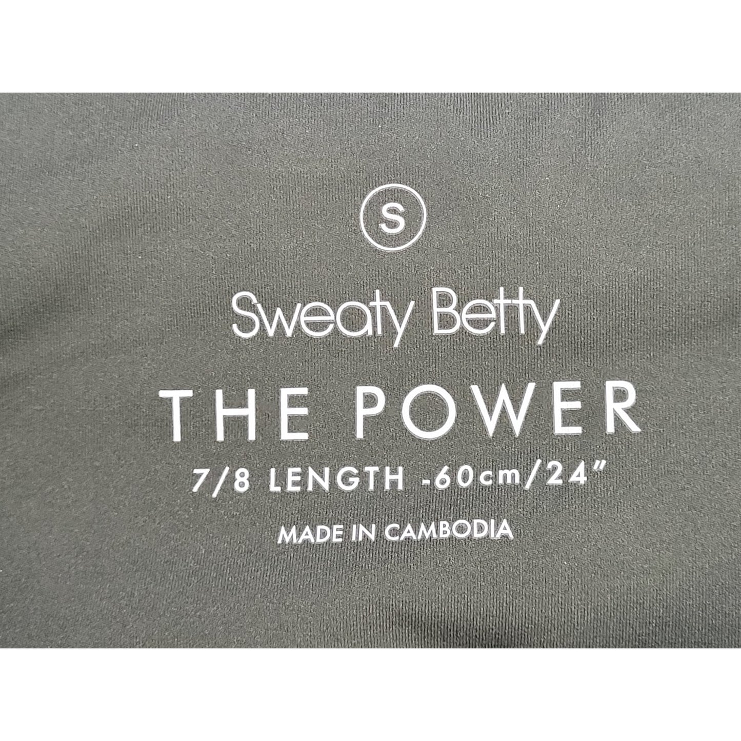 Sweaty Betty Power 7/8 Contour Workout Leggings Solid Olive Green Sz S NWT