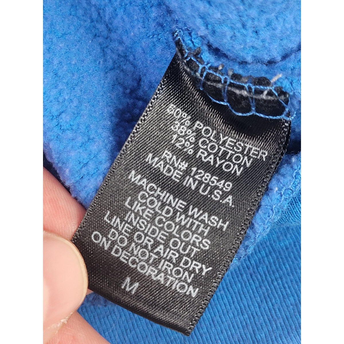 Aviator Nation Mountain Embroidery Half Zip Sweatshirt Ocean Blue Sz M