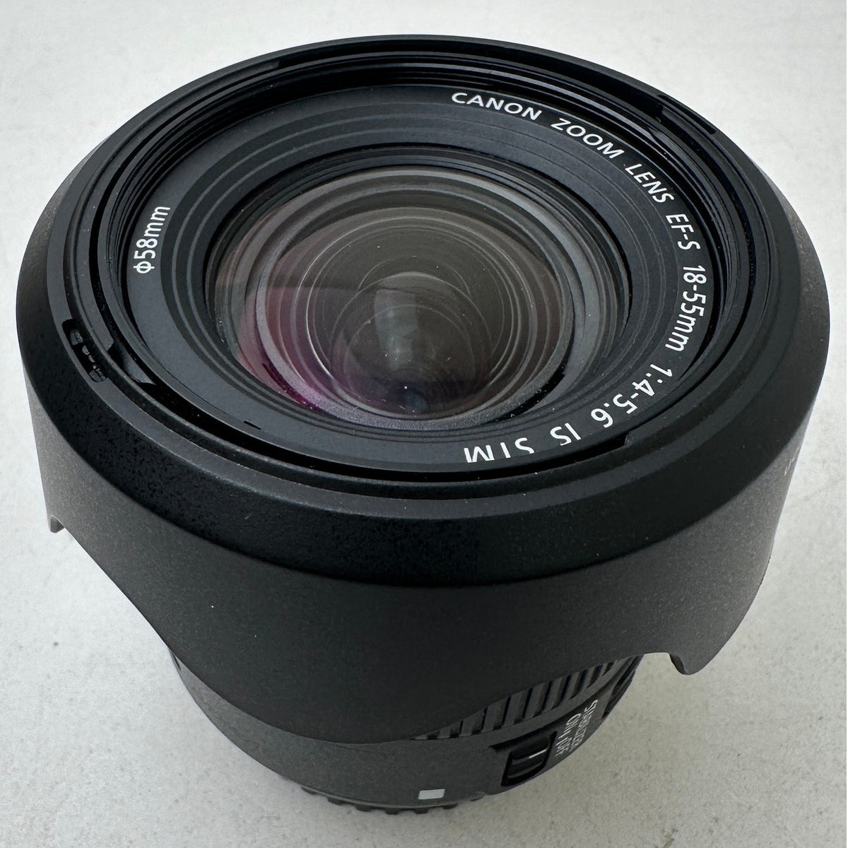 Canon EF-S 18-55mm f/4-5.6 IS STM Zoom Lens with Lens Hood