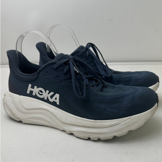 HOKA Arahi 8 Varsity Navy/White Running Shoes Men's Sz 9.5