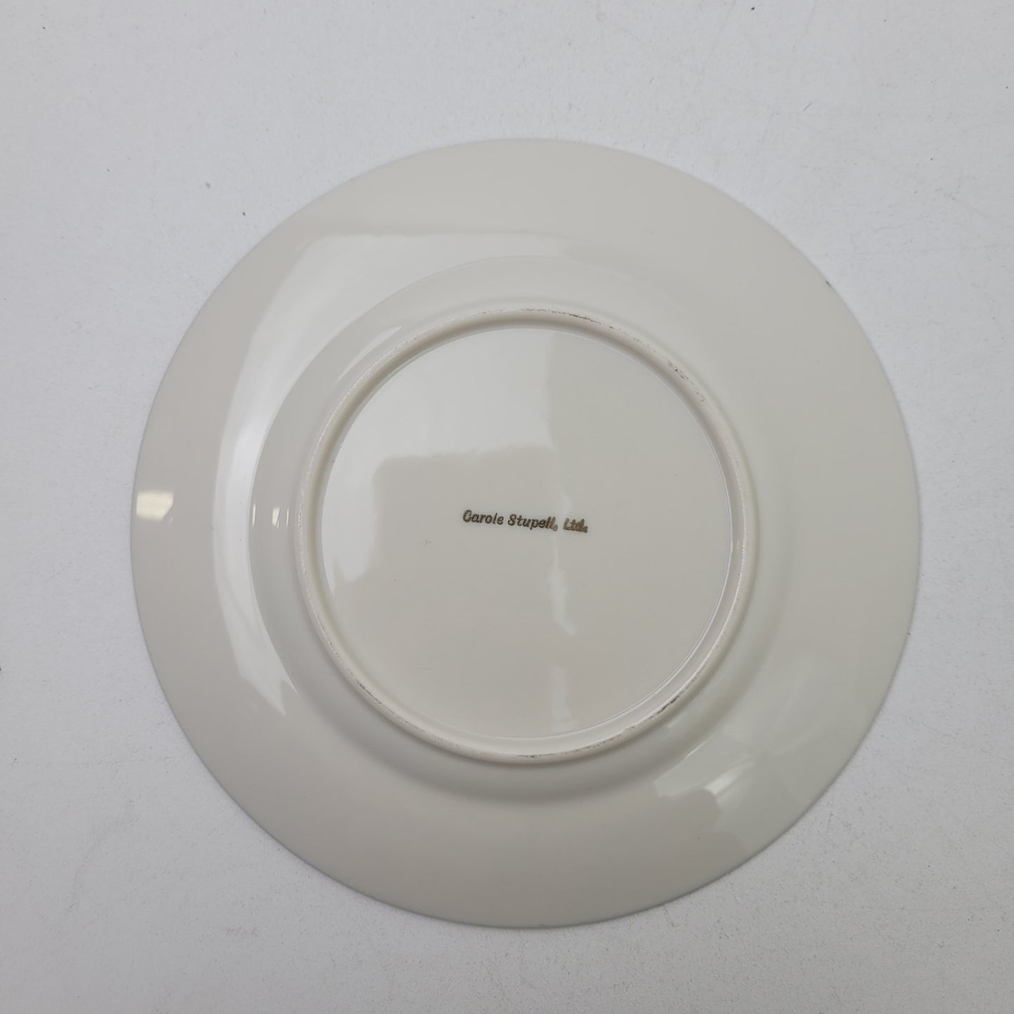 MCM Carole Stupell Silver Floral Design Dinner & Salad Plates 7 Each