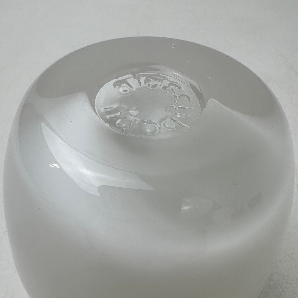 glassybaby Opaque White Hand-Blown Glass Votive Candle Holder