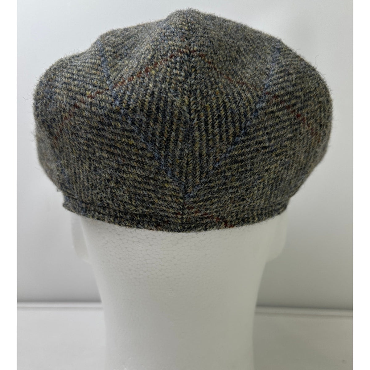 Wigens Harris Gray Tweed Wool Ear Flap Flat Cap (Size 58)