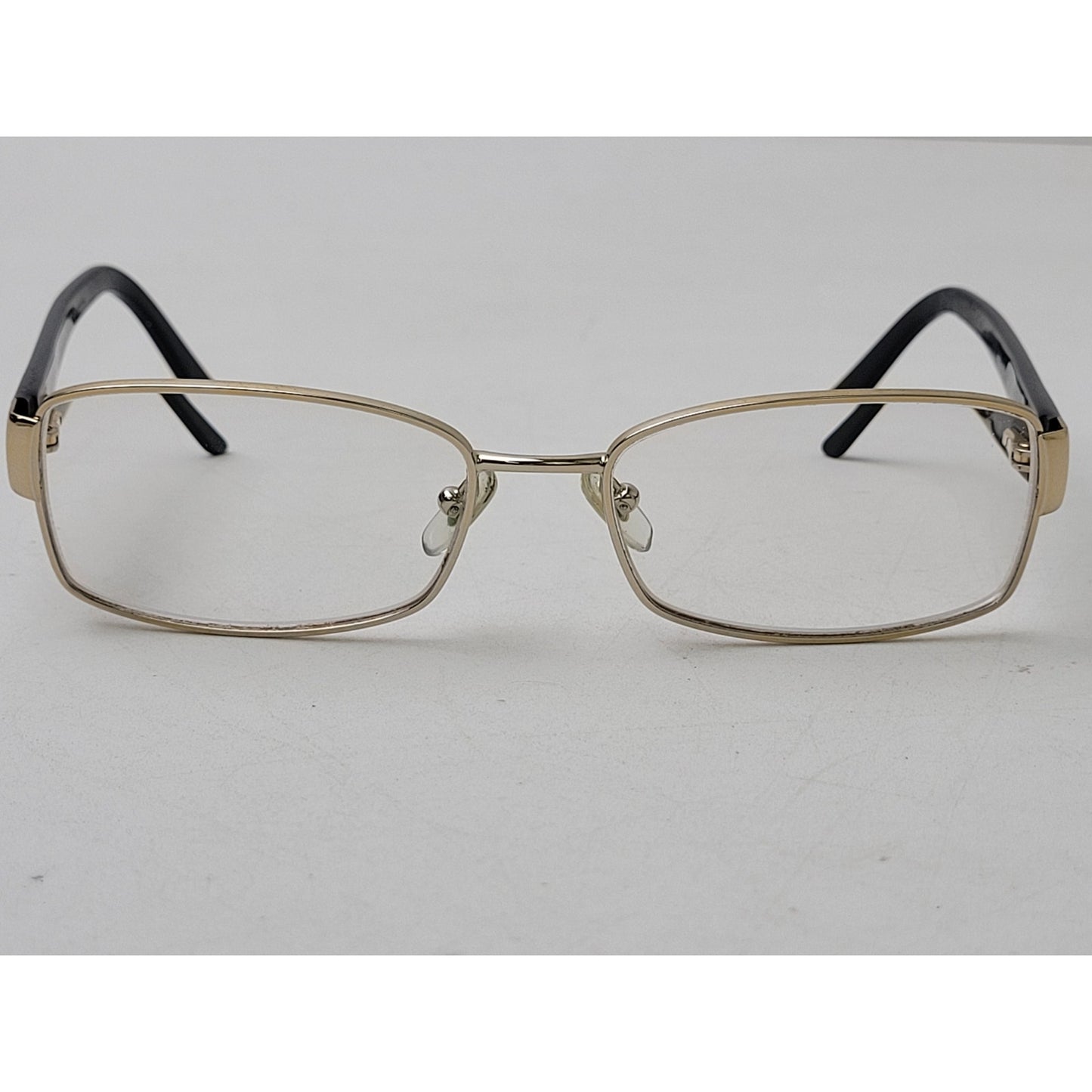 Versace 1177-B-M Gold-Tone Rectangular Eye Glasses Frames Rhinestones | Italy