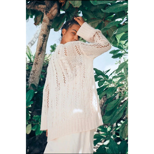 Free People Sylvia Sweater in Rose Women's Sz XS NWT