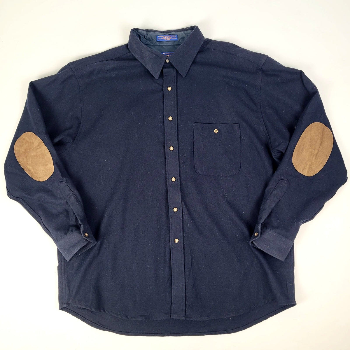 Vintage Pendleton Men's Elbow-Patch Trail Shirt 100% Wool Men's Sz XXL
