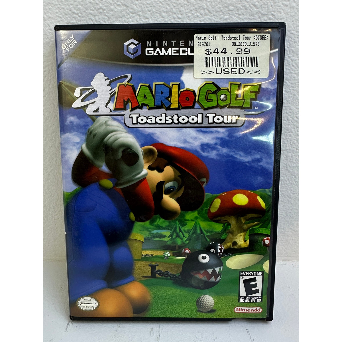 Mario Golf: Toadstool Tour (Nintendo GameCube, 2003) CIB Black Label Untested