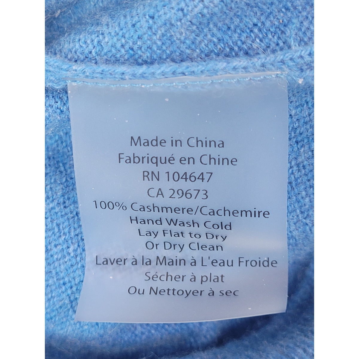 Kinross Cashmere 100% Cashmere Blue Pullover Sweater Women's Sz S