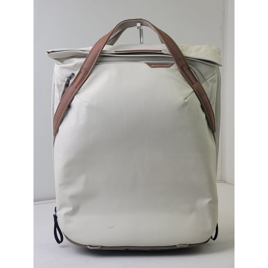 Peak Design 20L Everyday Totepack Backpack Bone with Brown Leather Trim EUC