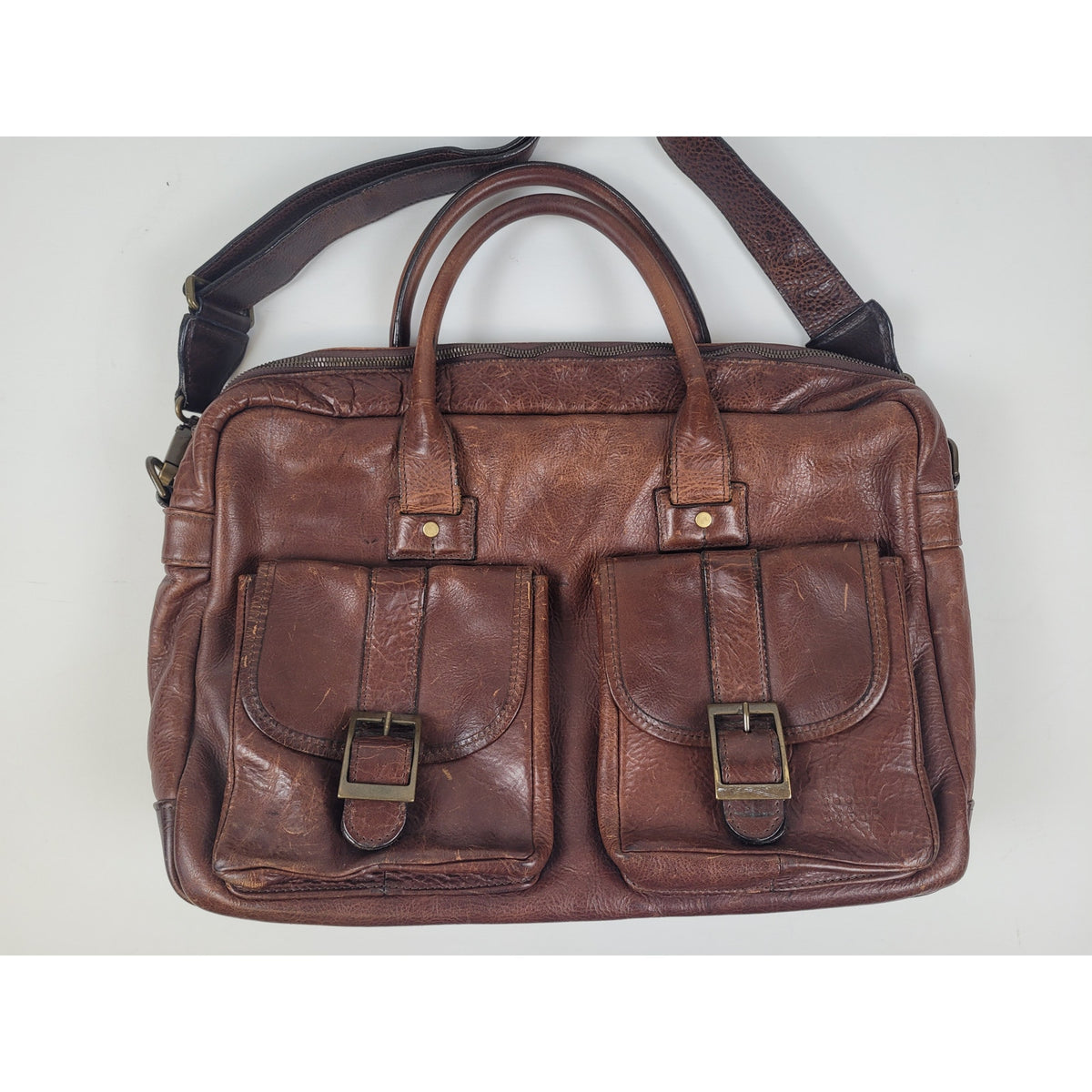 Moore & Giles Dillard Commuter Bag in Mad Dog Leather MSRP: $875