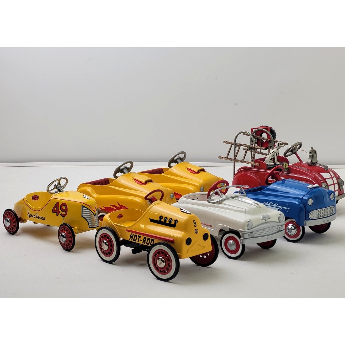 1990s Vintage Hallmark Kiddie Classics Cars Diecast Cars & Fire Truck Lot of 7