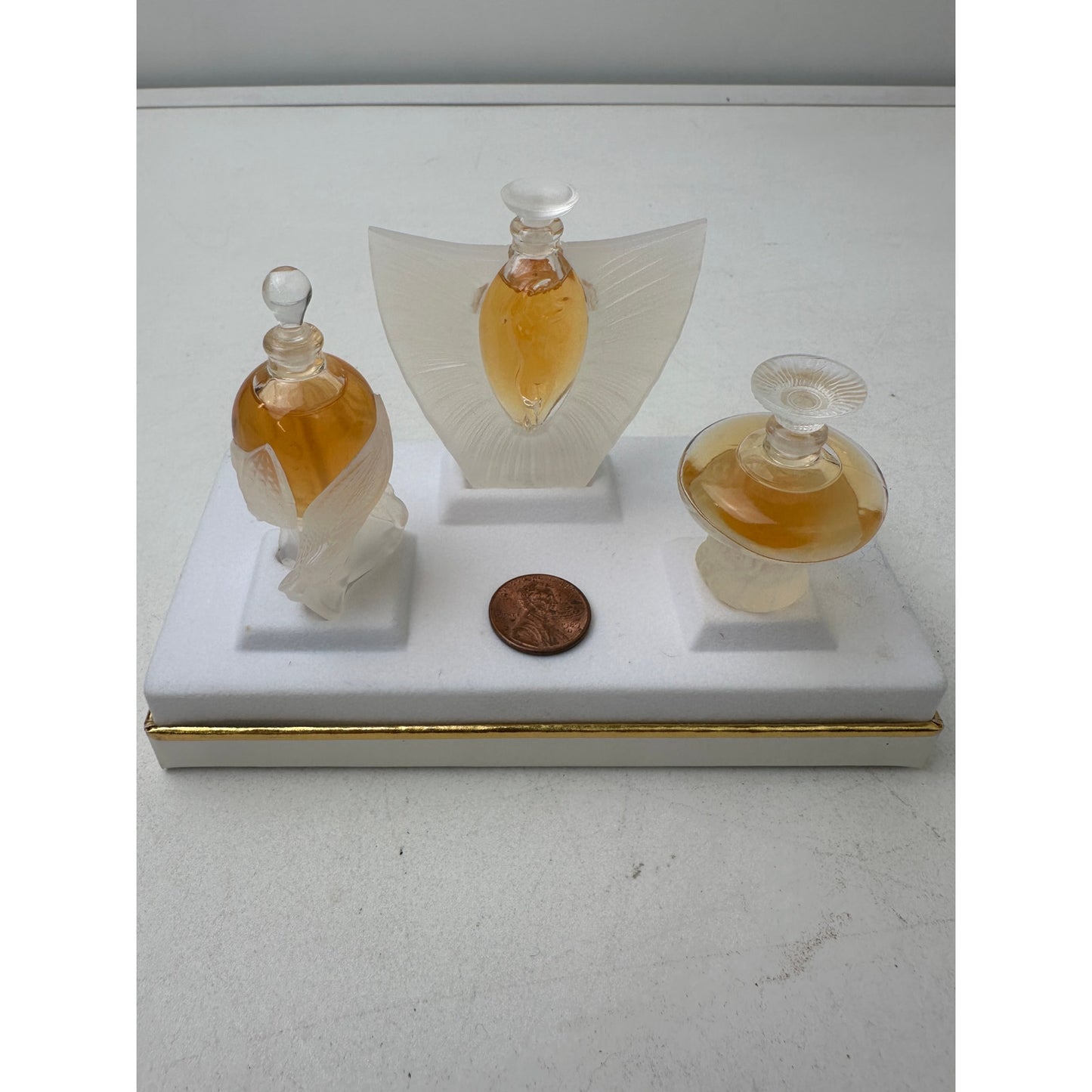 Vintage Lalique "Les Introuvables" The Ultimate Collection Miniature Perfume Trilogy Set NIB