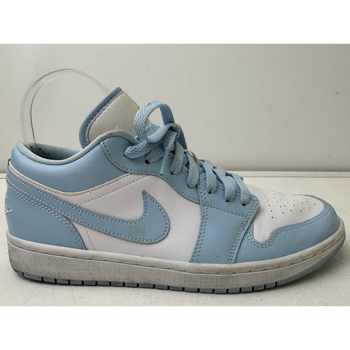 Nike Air Jordan 1 Low Ice Blue / Aluminum Sneakers Women's Sz 10