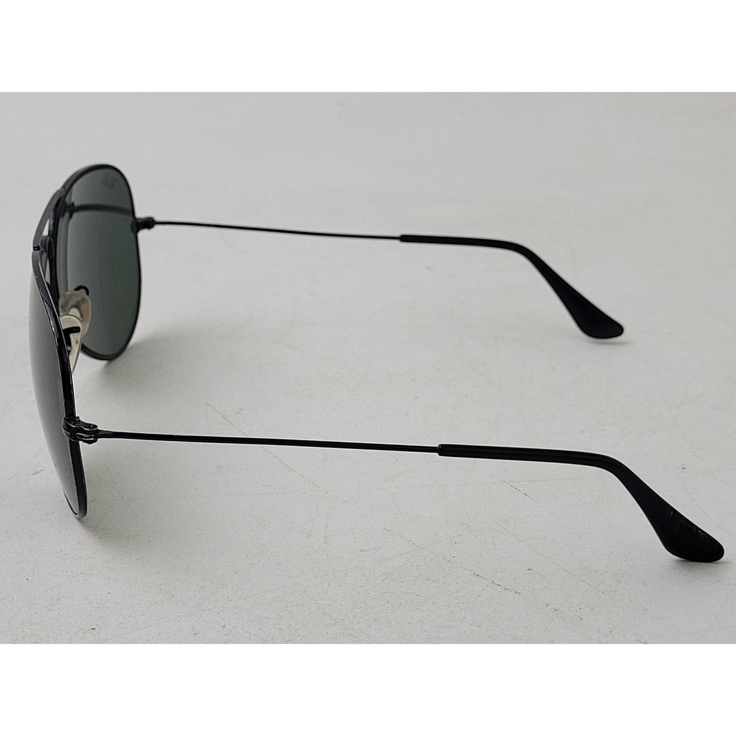 Ray-Ban Aviator Polarized Sunglasses Total Black with Case Made in Italy