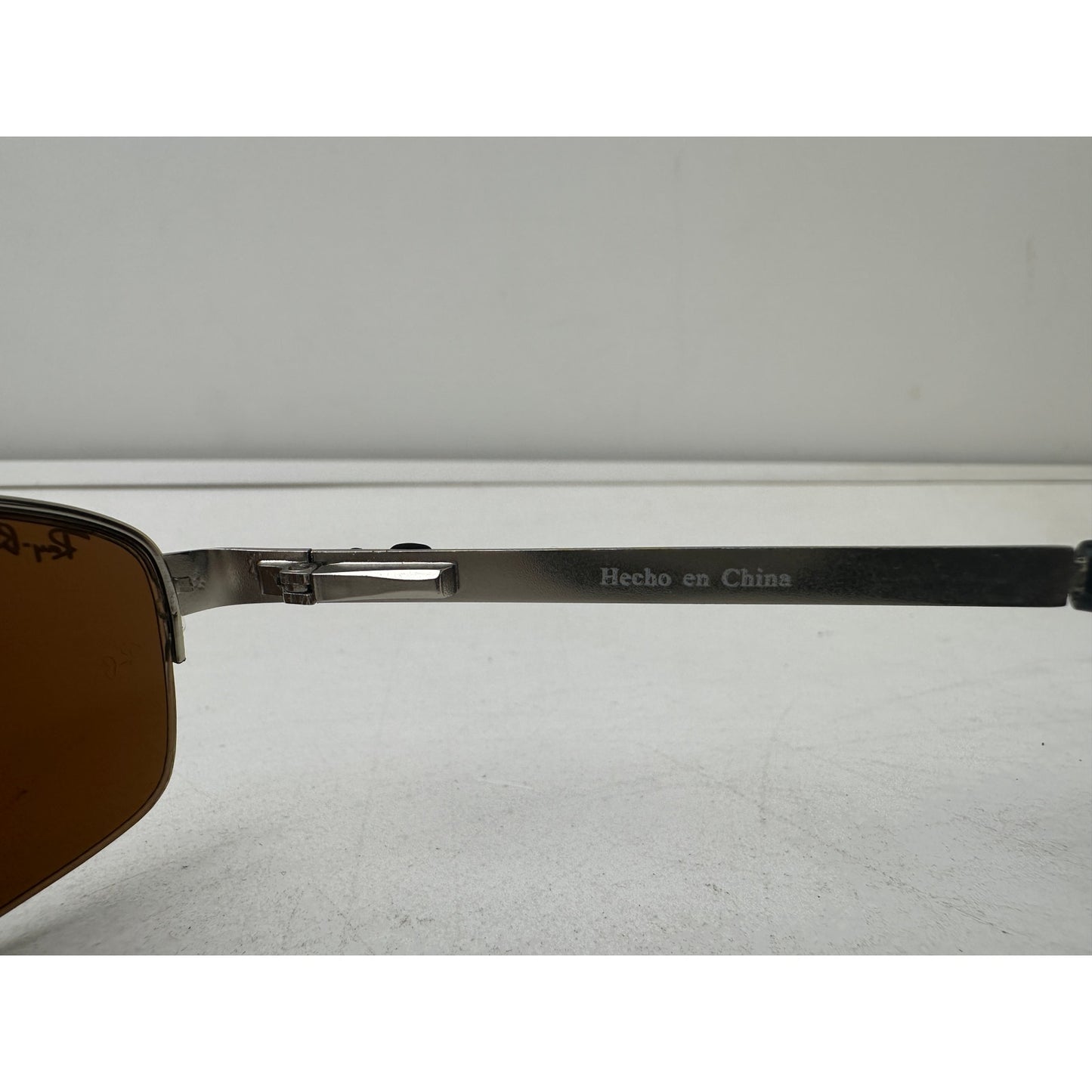 Ray-Ban RB2231 Polarized Silver Metal Wrap Sunglasses W/ Case