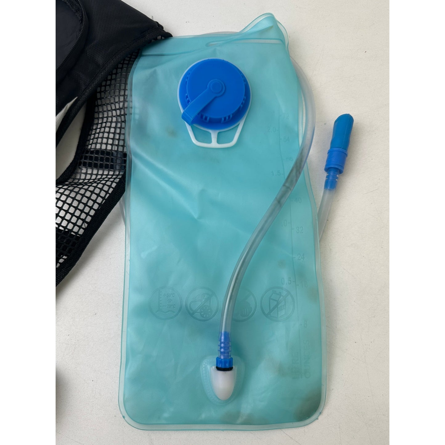 Juboury Lightweight Black/Silver Hydration Backpack W/ 2L Water Bladder