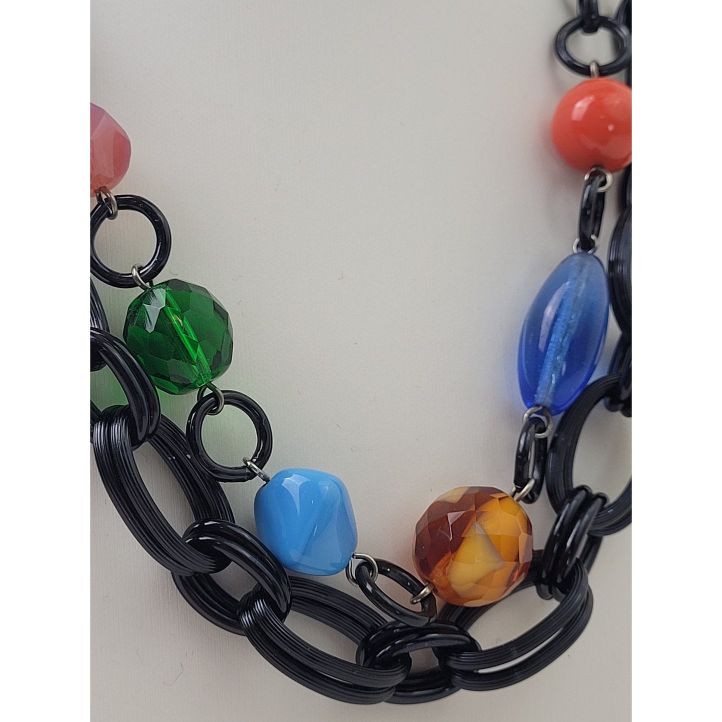 Sabika Necklace Set of Two | Multicolor with Chain | Adjustable