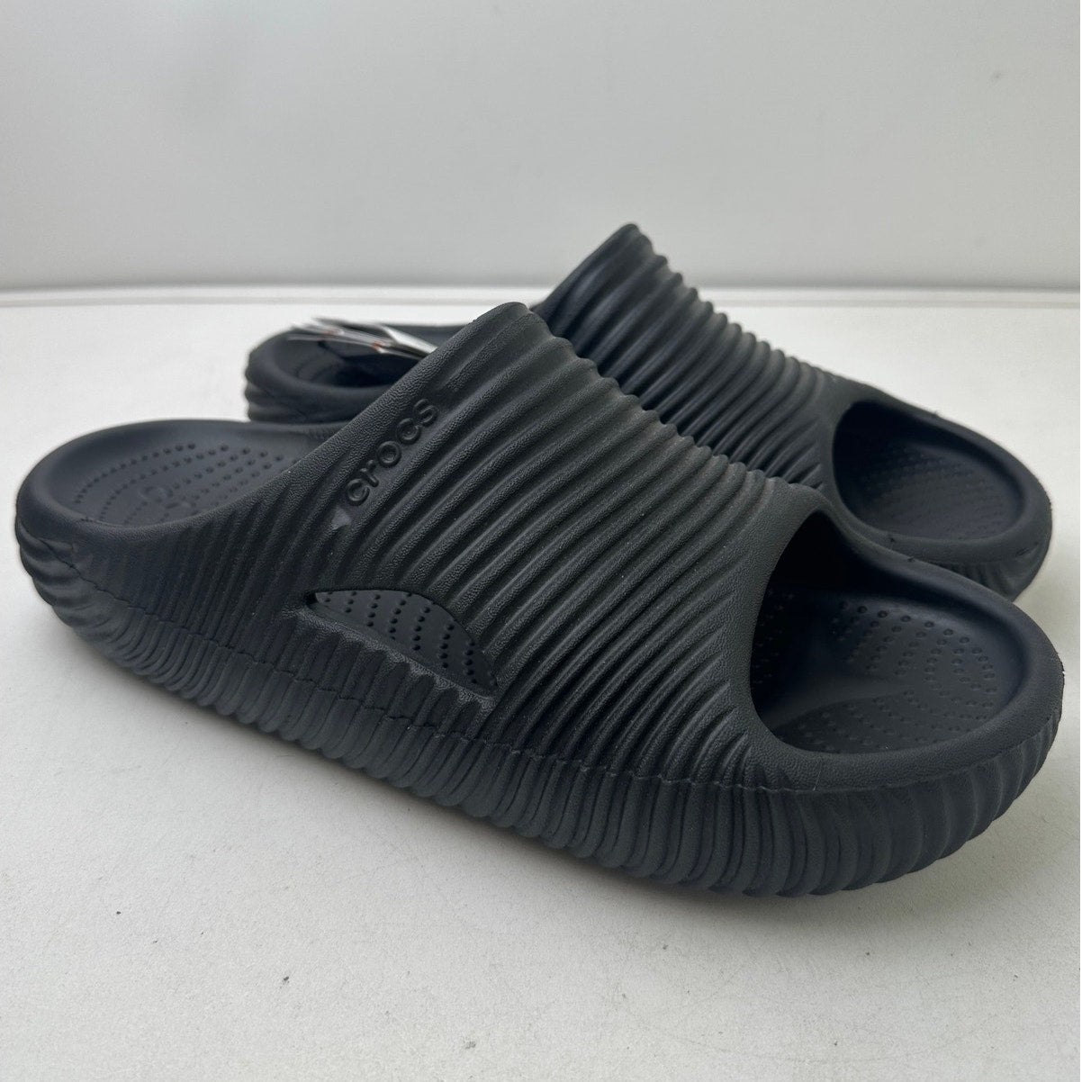 Crocs Black Unisex Mellow Recovery Slide Sandals NWT Men's 10 / Women's 12