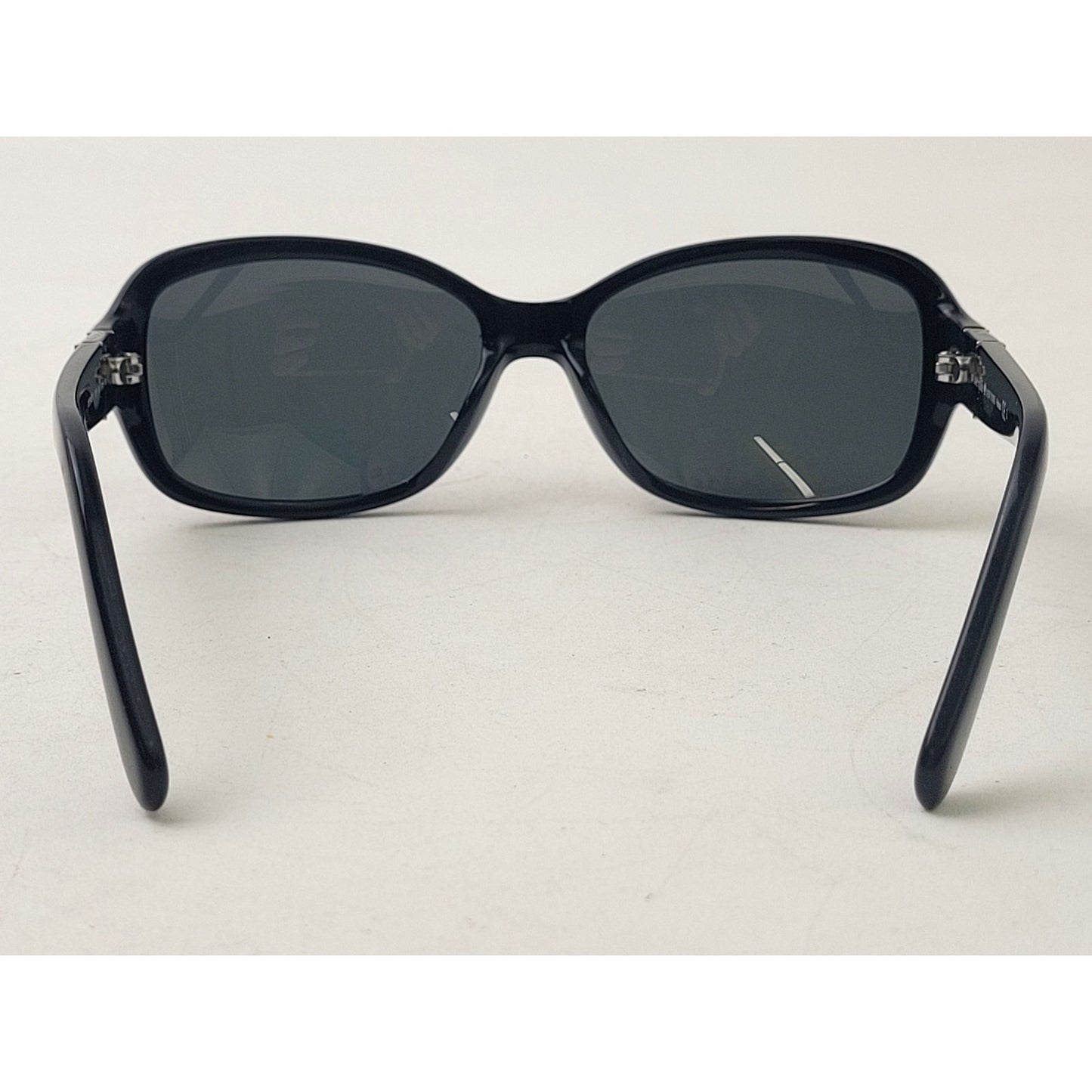 Kate Spade Polarized Sunglasses Cheyenne Black Frame Silver Hardware