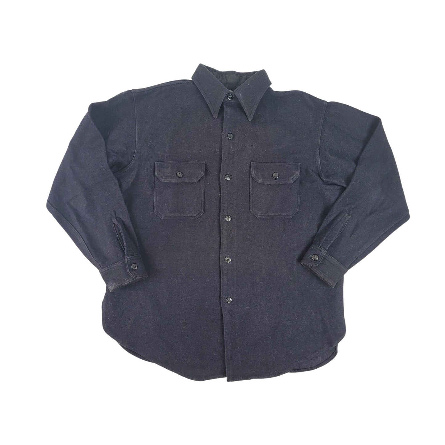 Vintage 1930s-1950s Heavy Wool US Navy Chief Petty Officer (CPO) Shirt Sz S/M