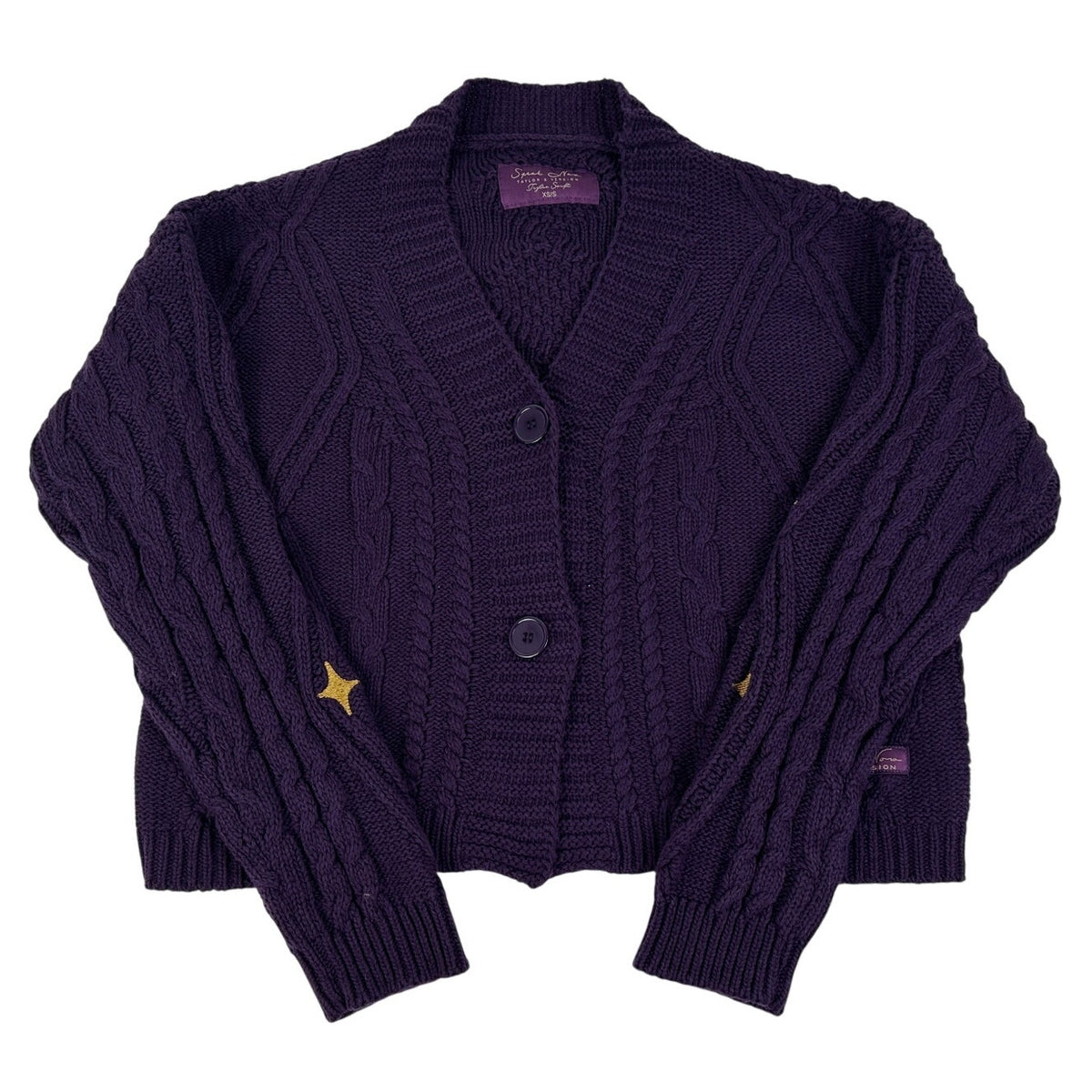 Official Taylor Swift Speak Now Taylor's Version Purple Cardigan Women's Sz XS/S