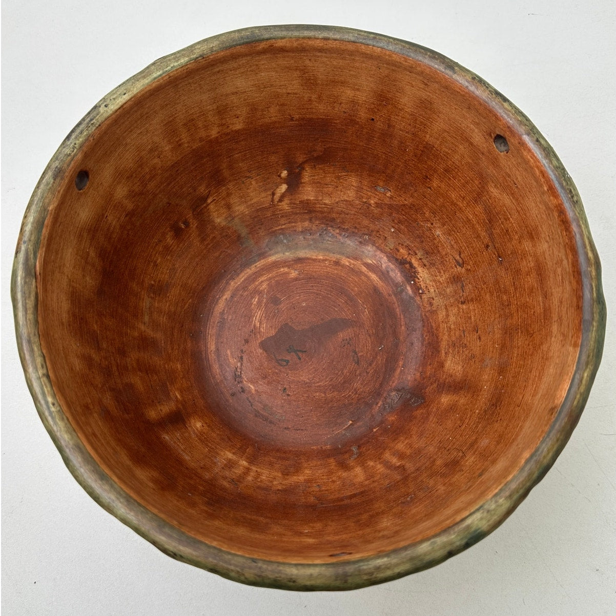Antique 1920s Weller Pottery Woodcraft Fox Bowl / Hanging Planter