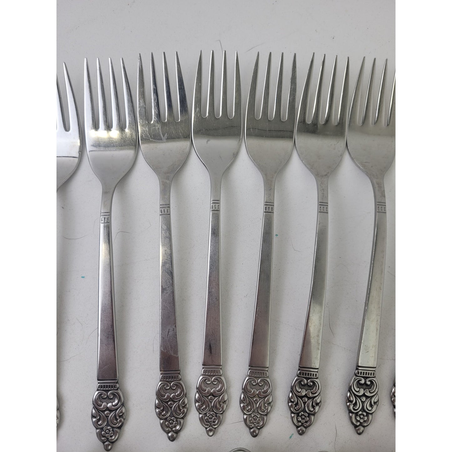 Vintage Oneida Community Stainless Nordic Crown Flatwear Set of 76